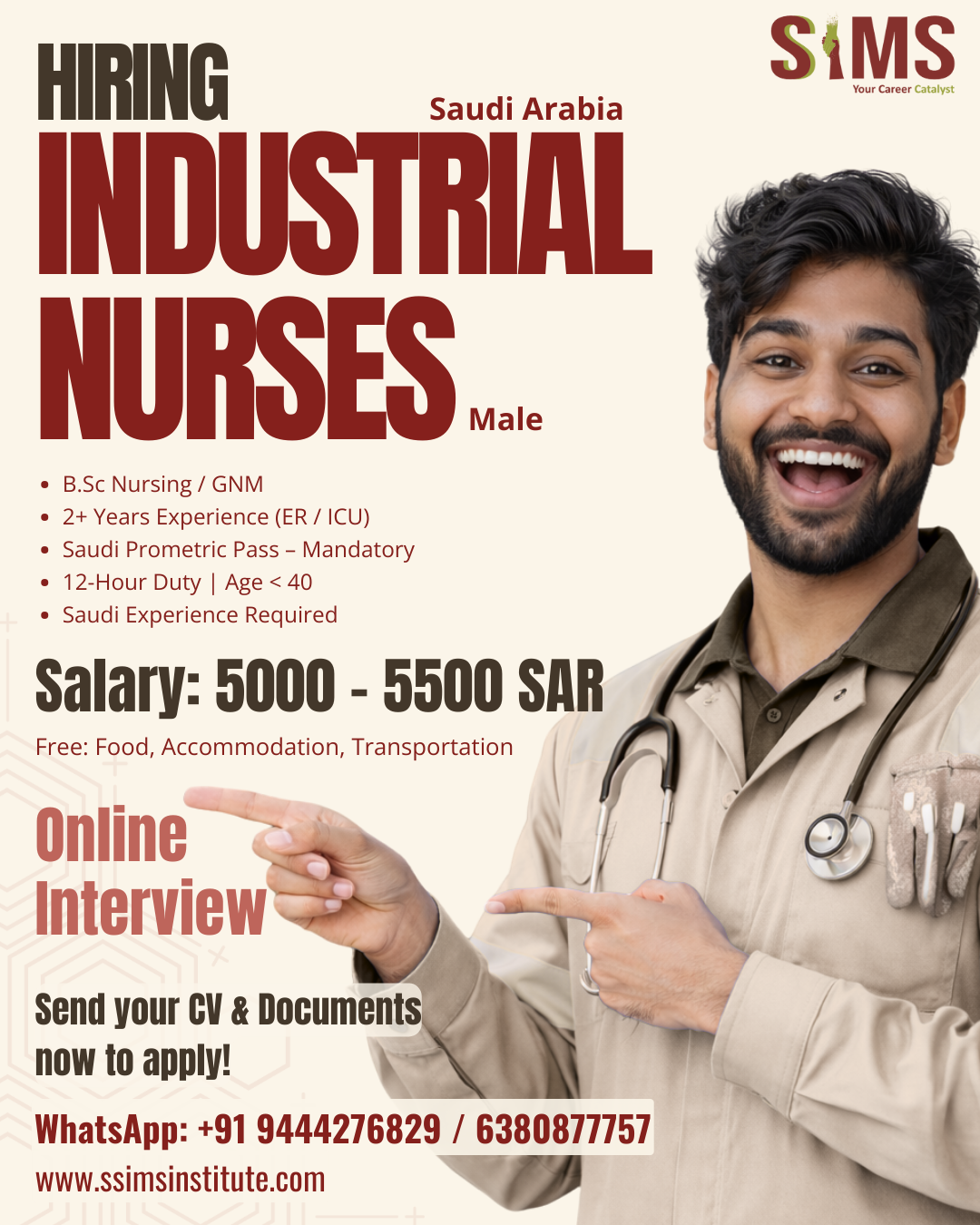 Industrial Nurse – Saudi Arabia (Male) — job poster